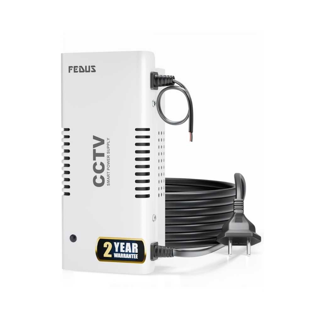 FEDUS 12V DC 3A Metal Body CCTV Power Supply Adapter
