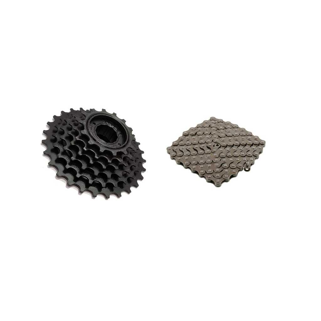 Shrenik 6 Speed Freewheel & Chain Set
