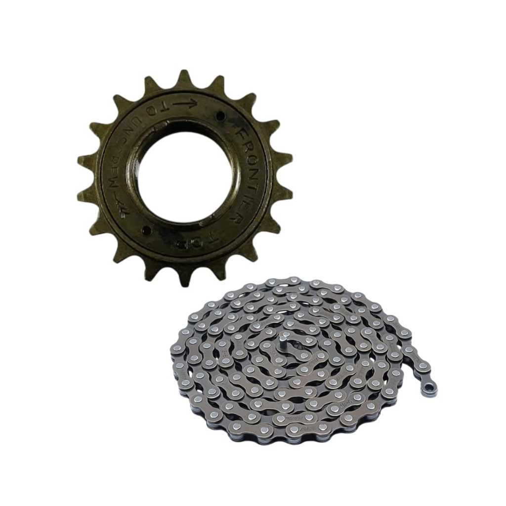 Hercules Heavy Duty Bicycle Freewheel & Chain Set
