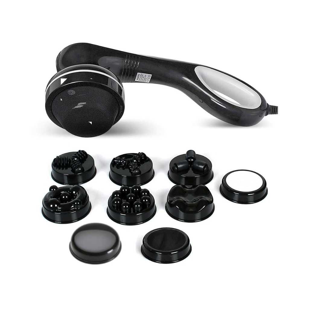 AGARO Relaxo Electric Handheld Full Body Massager with 8 Massage Heads