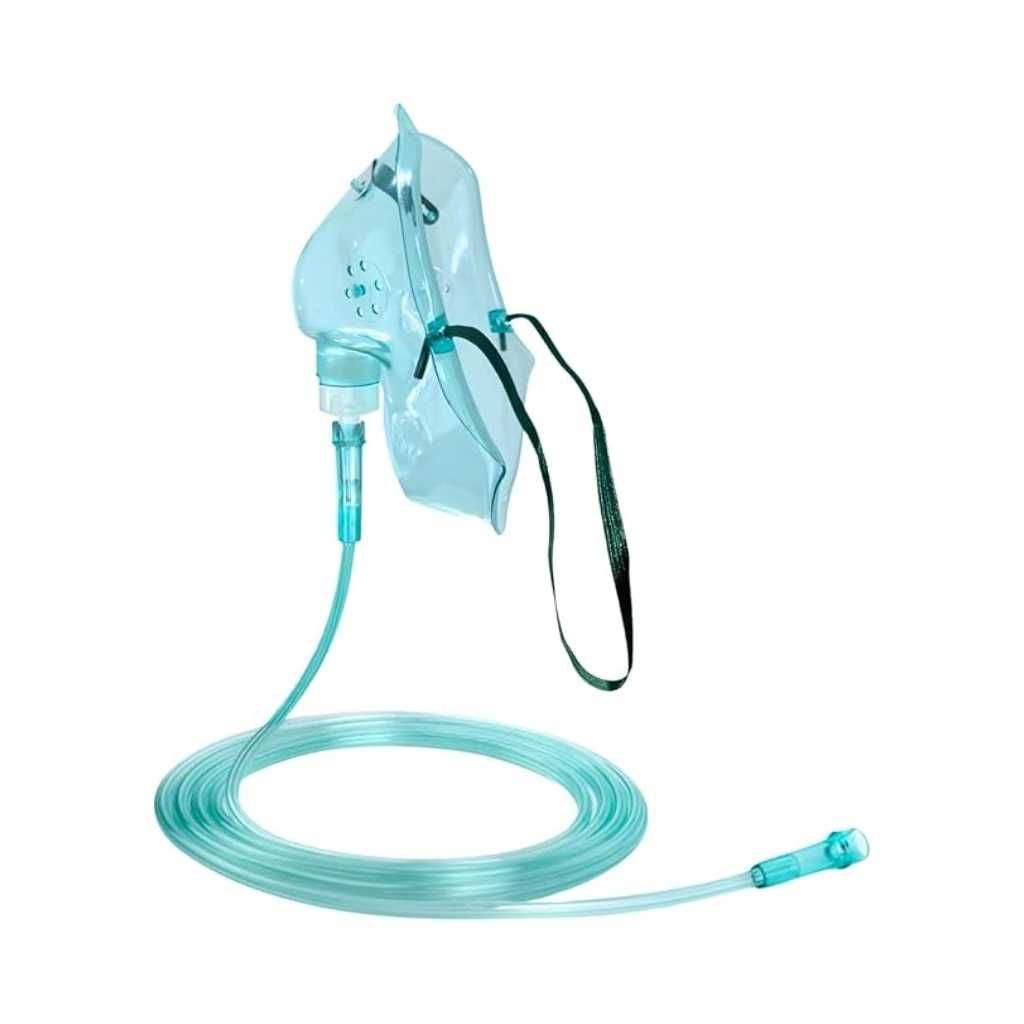 Oxygen Mask with Tubing – Medical Oxygen Therapy Mask for Adults & Kids