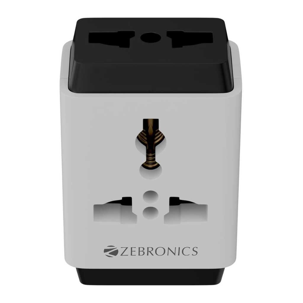 Zebronics Power Plug 31 3-Pin Multiplug Travel Adapter