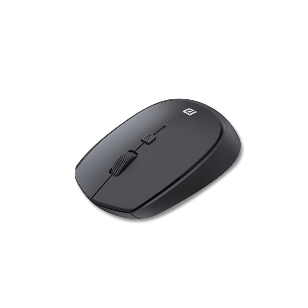 Portronics Toad 23 Wireless Optical Mouse with 2.4GHz, USB Nano Dongle, Adjustable DPI (Black)