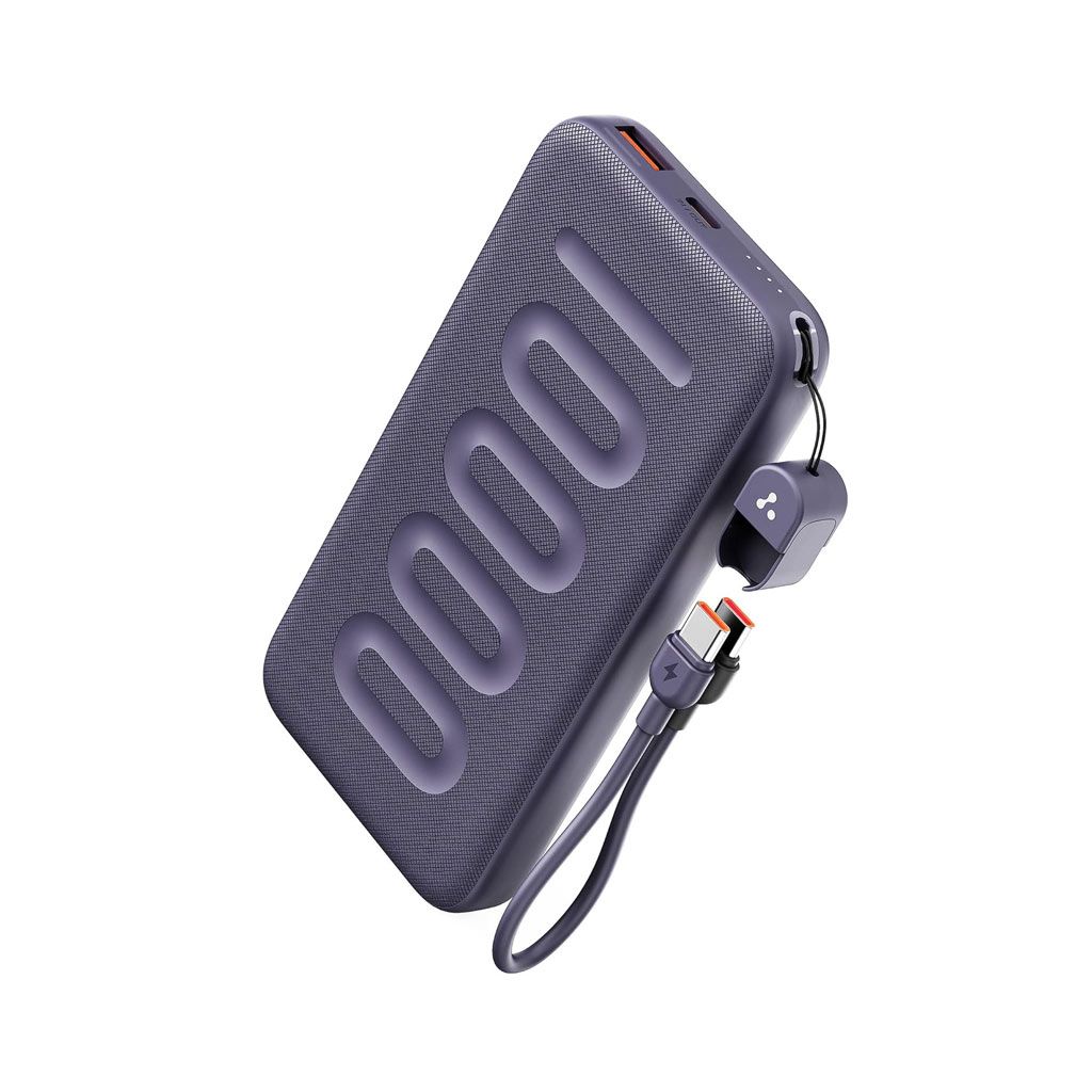 Ambrane Stylo N10 10000mAh 22.5W Fast Charging Power Bank (Purple)
