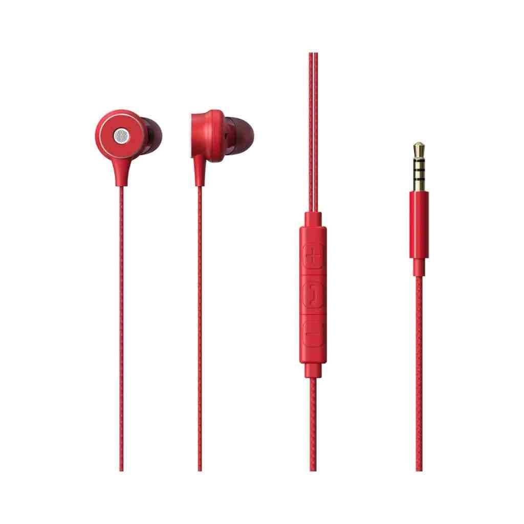 ZEBRONICS Zeb Buds 20 in Ear 3.5mm Wired Stereo Earphones with Mic (Red)