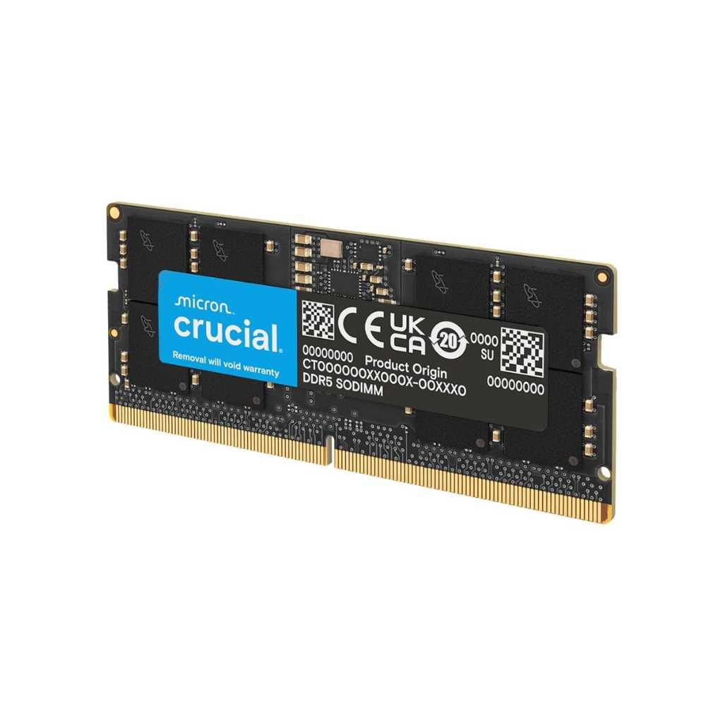 Crucial RAM 16GB DDR5 4800MHz CL40 Laptop Memory CT16G48C40S5