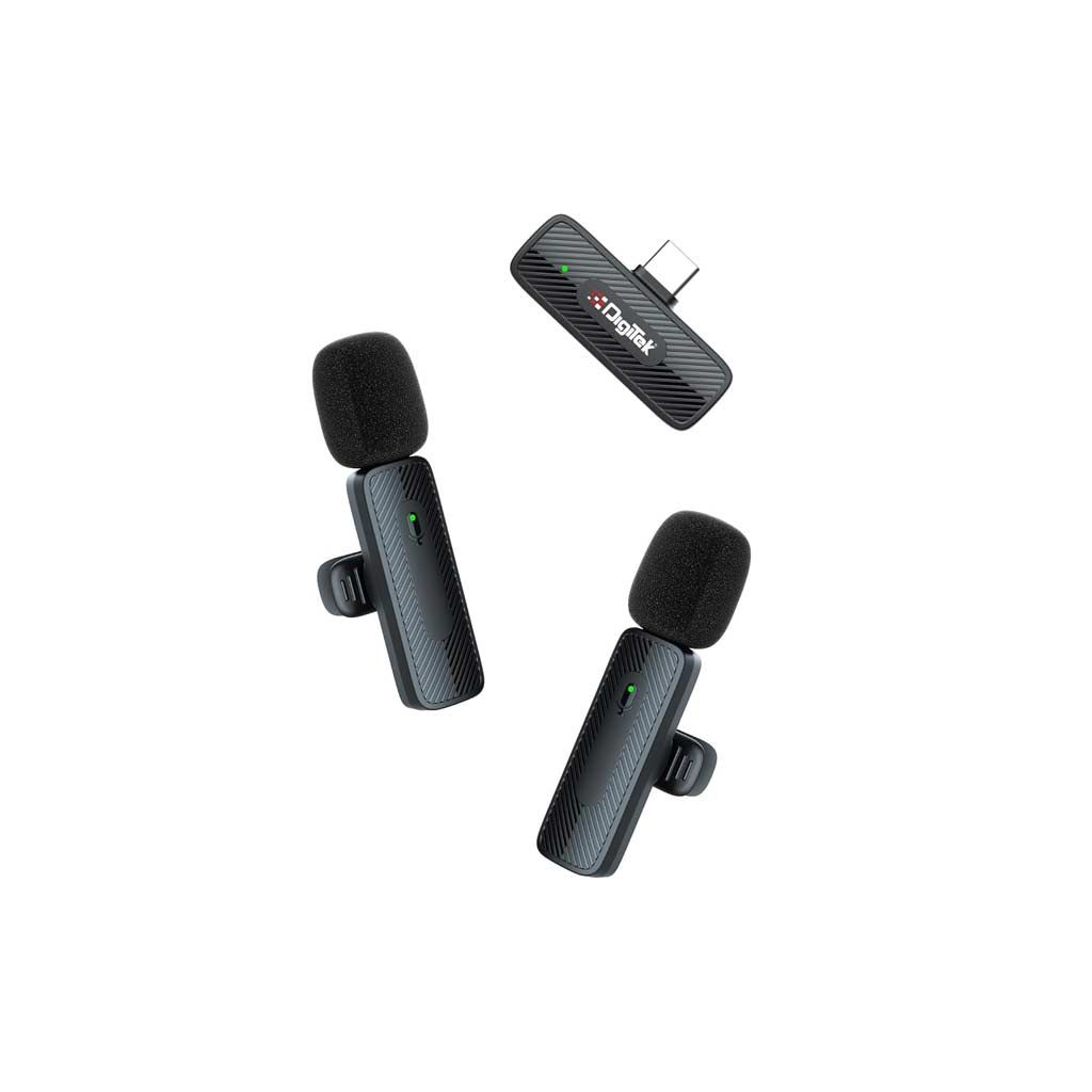 Digitek DWM-008 PRO Wireless Microphone & Receiver with Type-C Connector