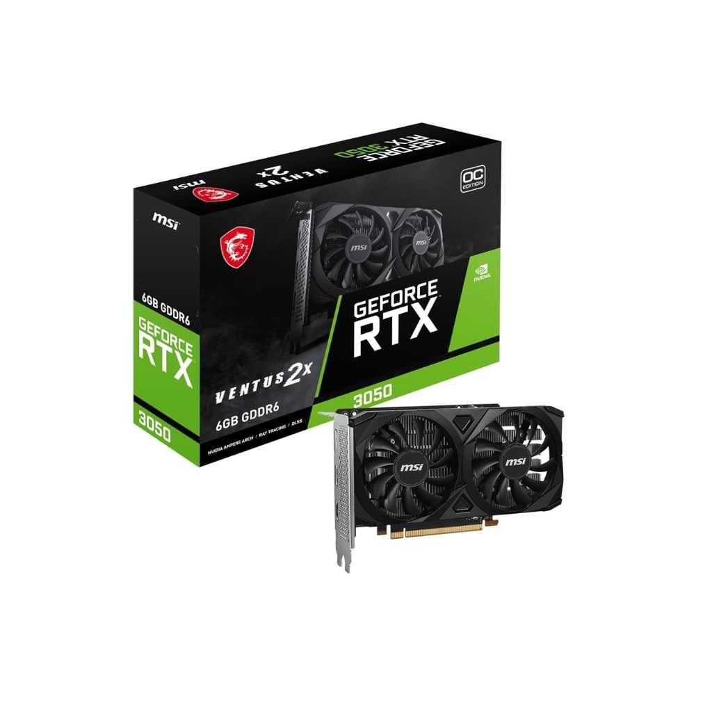 MSI GeForce RTX 3050 Ventus 2X E 6G OC Graphics Card
