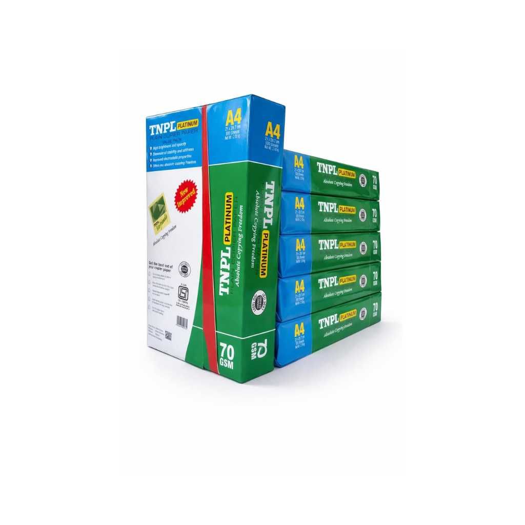 TNPL A4 70 GSM Copier Paper Pack of 6 Reams (3000 Sheets)