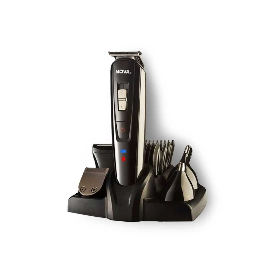 Nova NG 1151 All-in-One Waterproof Corded & Cordless Hair Trimmer Grooming Kit for Men (Black)