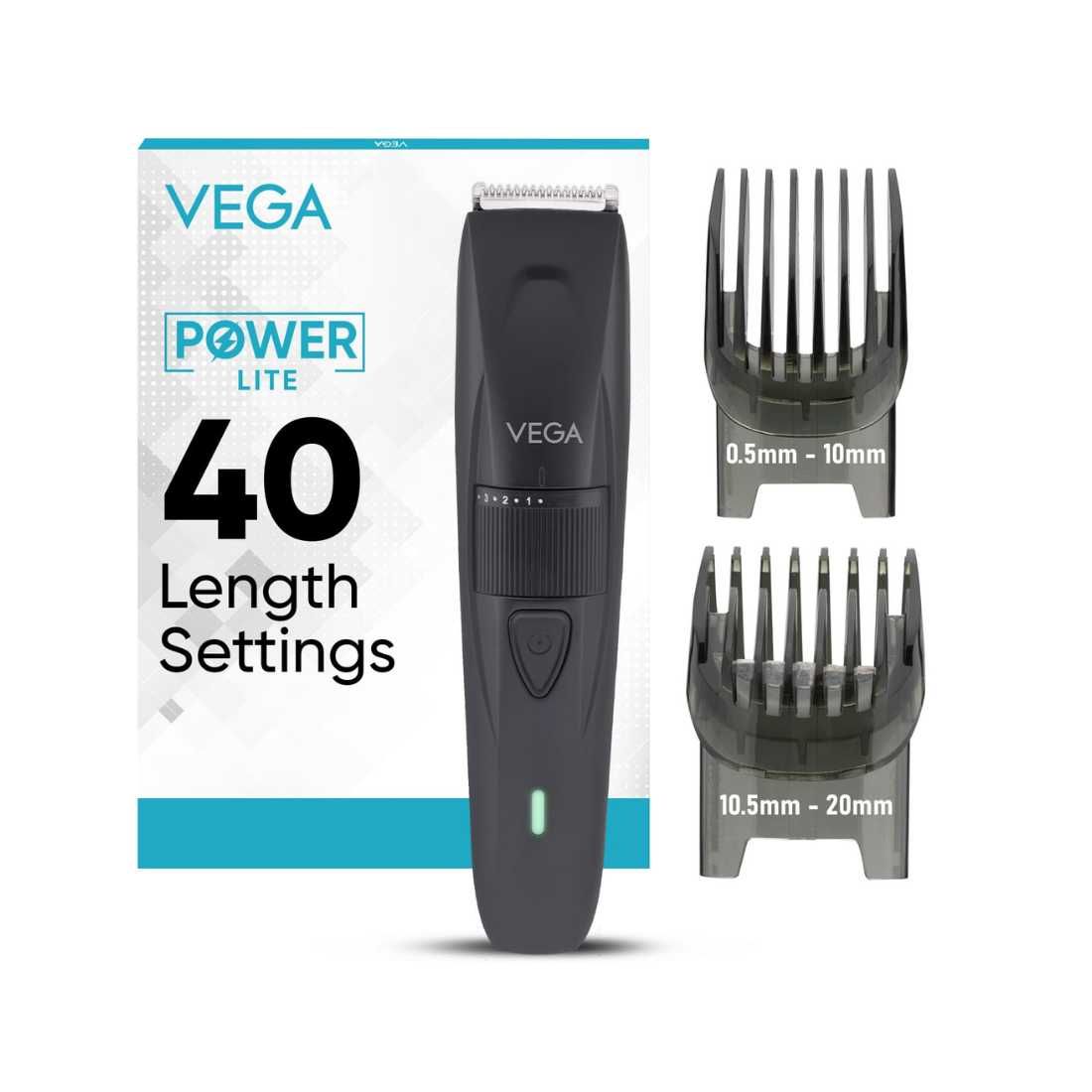 Vega Power Lite Beard Trimmer for Men (VHTH-38, Black)