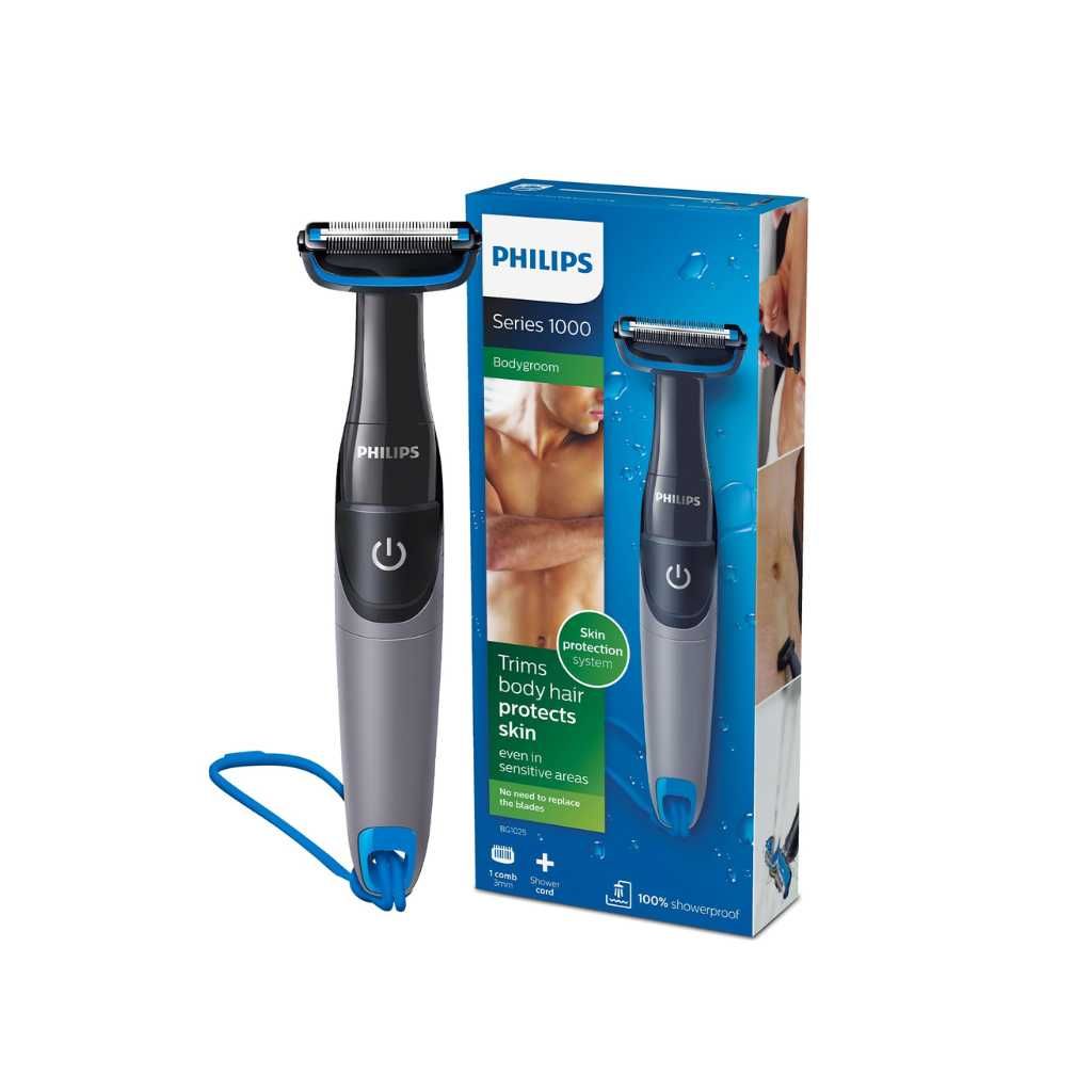 Philips BG1025/15 Showerproof Battery Powered Body Groomer Shaver for Men