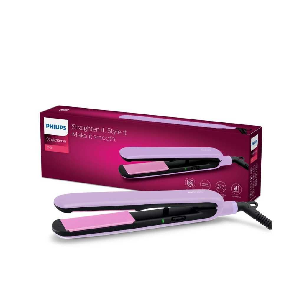 Philips Hair Straightener with Titanium Ceramic Plates (BHS393)