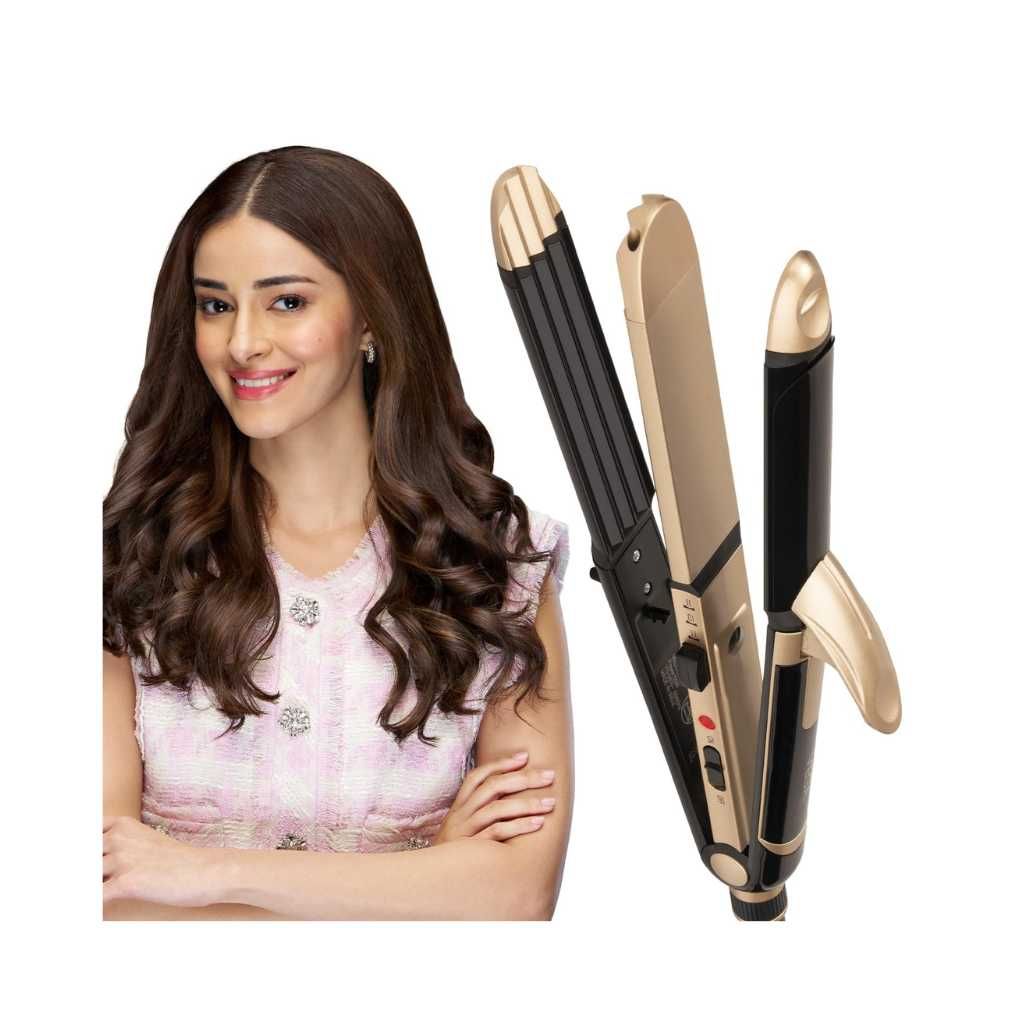 Vega 3 in 1 Hair Styler (Straightener, Curler & Crimper)