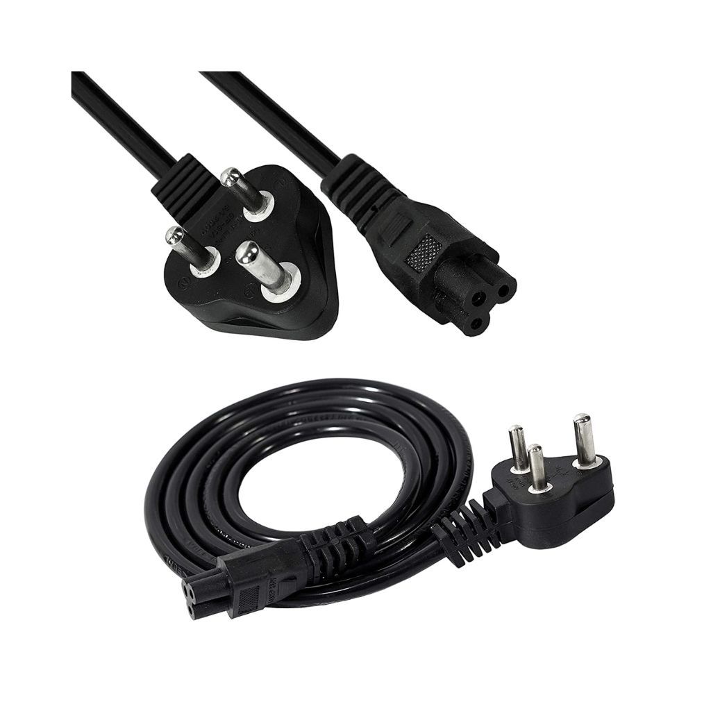 Storite 1.5M Black 3 Pin Laptop Power Cable 18AWG