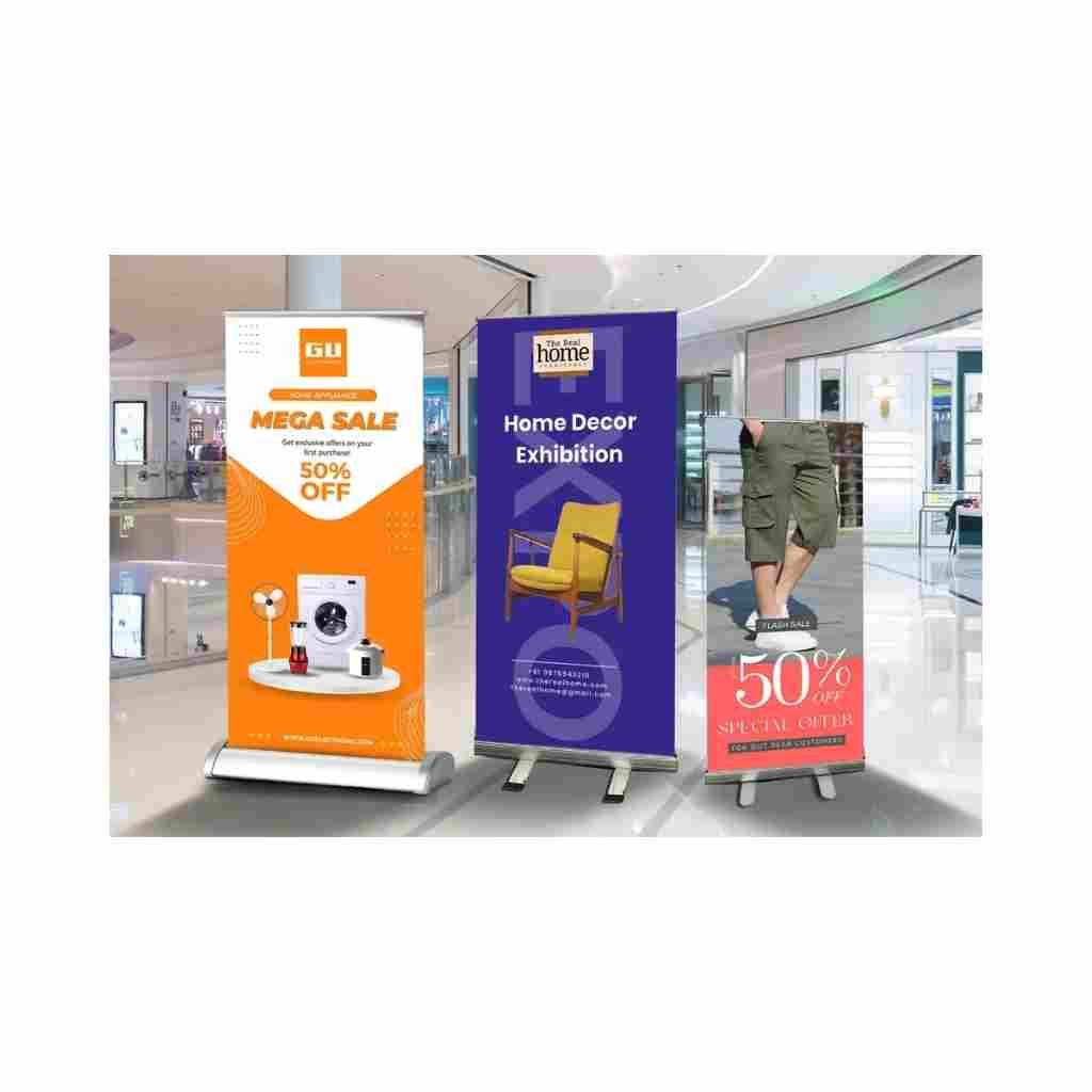 Custom Roll Up Standee 3 × 6 ft