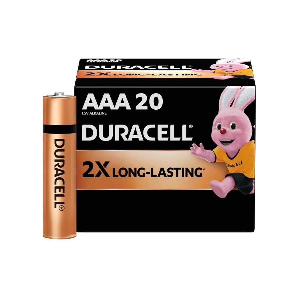 Duracell Alkaline AAA Battery (Pack of 20)