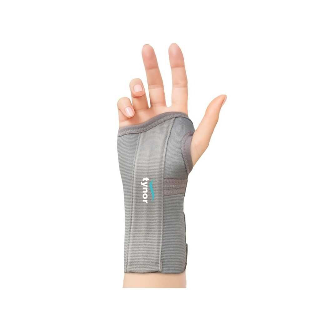 TYNOR Elastic Wrist Splint for Pain Relief, Support & Immobilization (Left Hand)