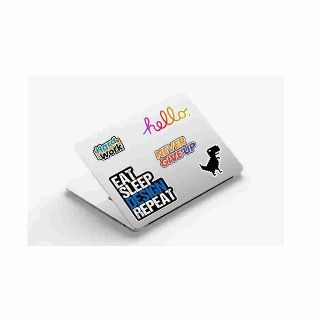 Custom Laptop Stickers Transparent Vinyl – Square
