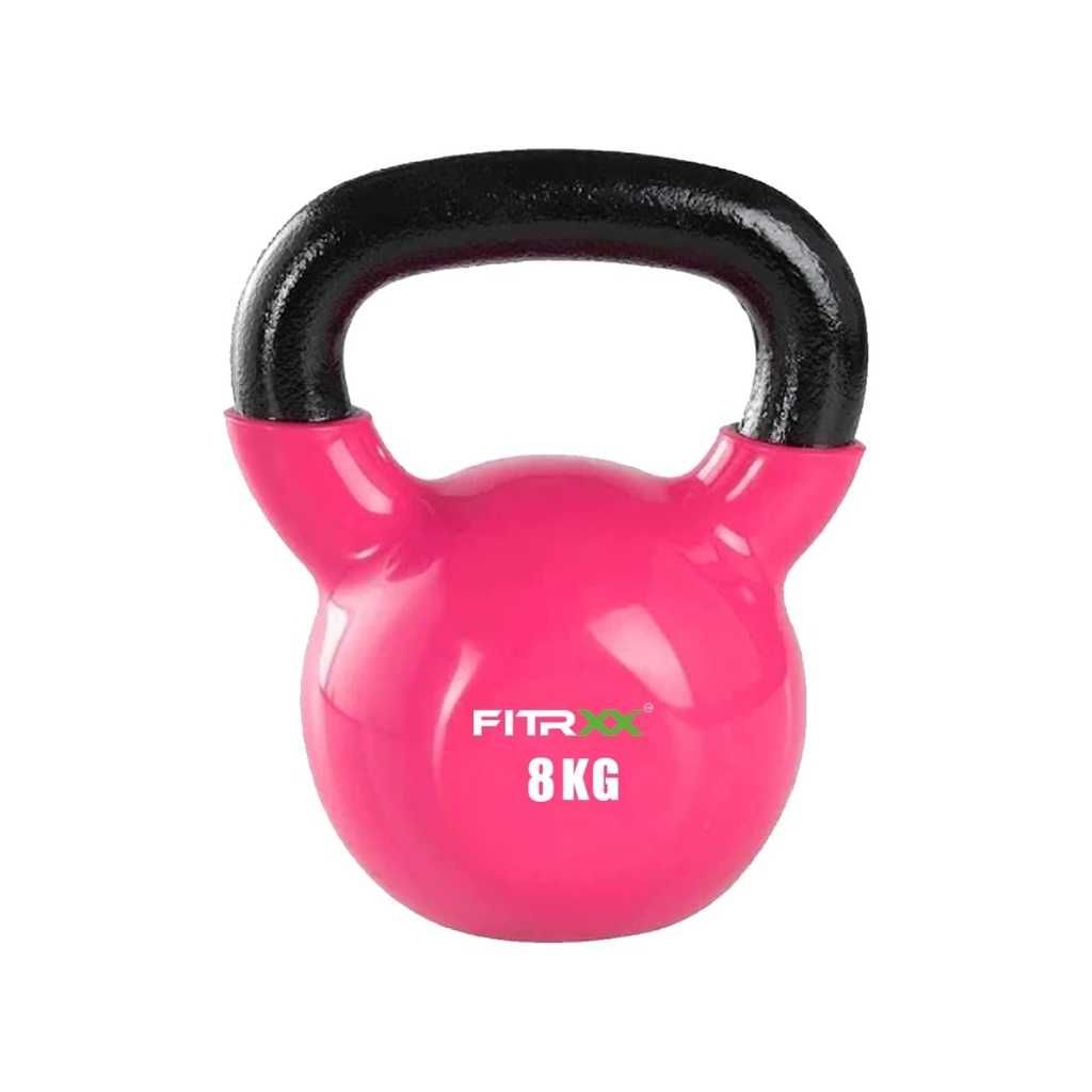 FITRXX Coated Solid Kettlebell 8 Kilograms (Pink)