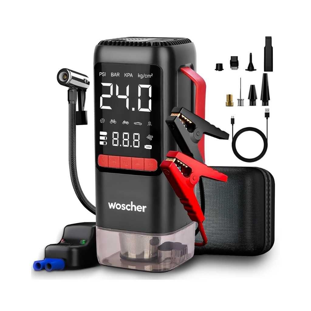 Woscher BoostMax 6-in-1 Battery Jump Starter