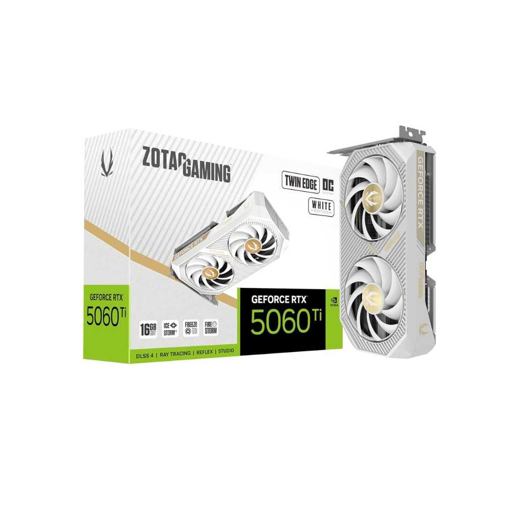 ZOTAC Gaming GeForce RTX 5060 Ti Twin Edge OC Graphics Card - White