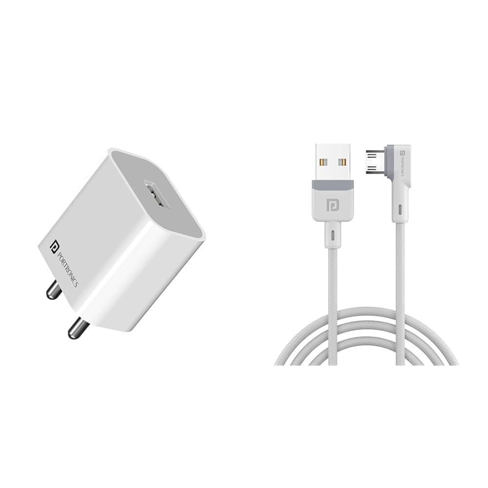 Portronics Adapto 12 Fast Wall Charger with Konnect L Cable