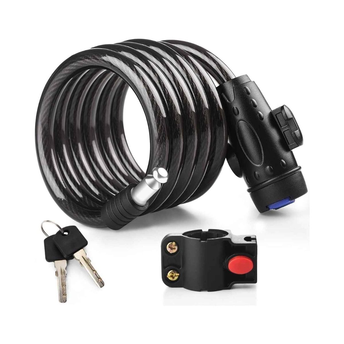 KAIDAA Anti Theft Cable Lock for Cycle, Bike, Scooty & Helmet