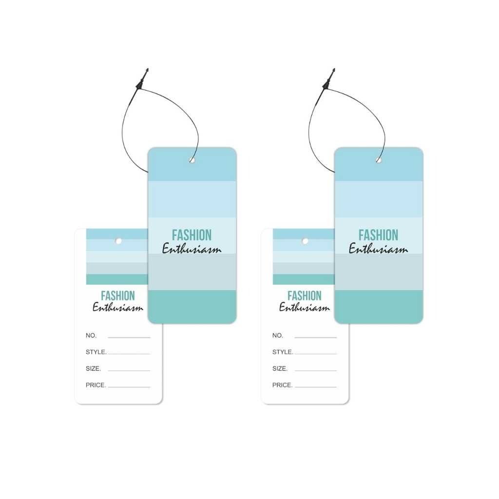 Price Tags for Clothes with Black Loop Pins