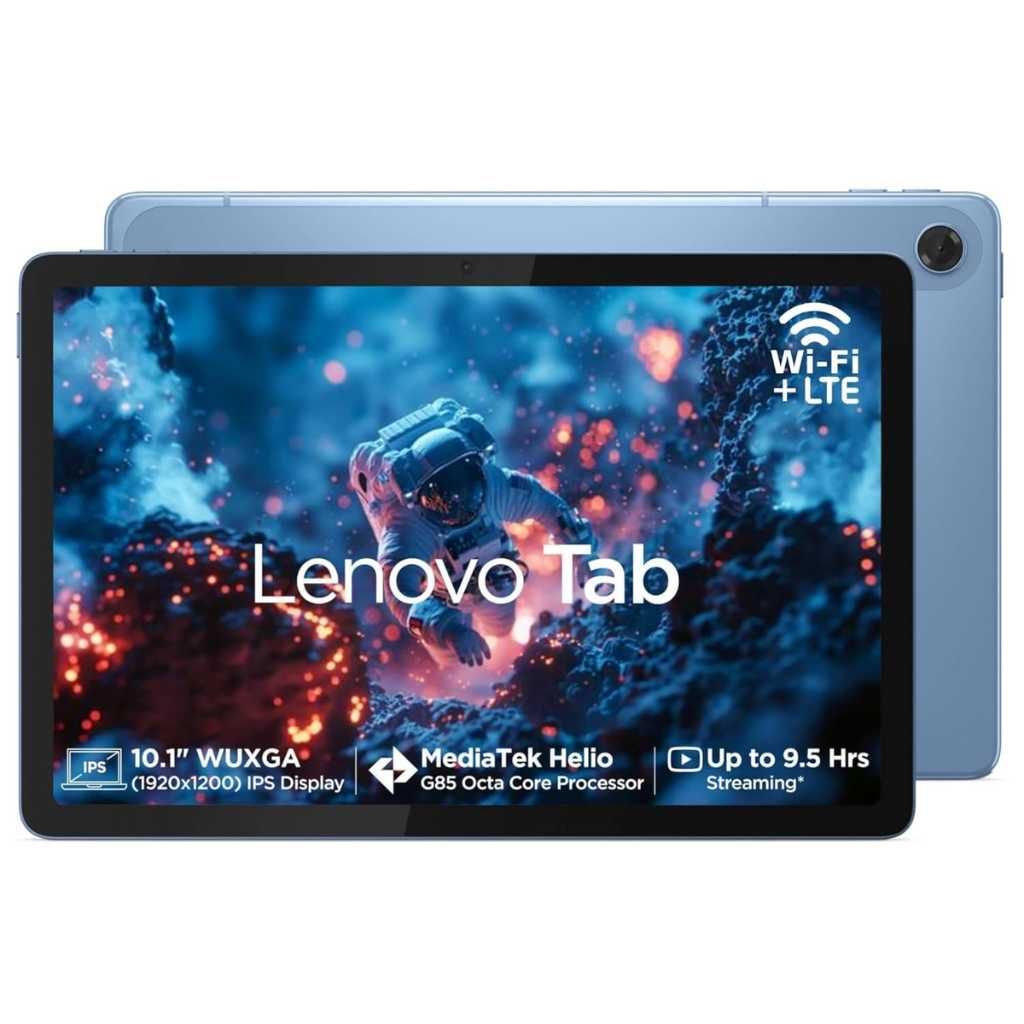 Lenovo Tab 10.1" 4G LTE Tablet (4GB RAM + 64GB ROM, Polar Blue)
