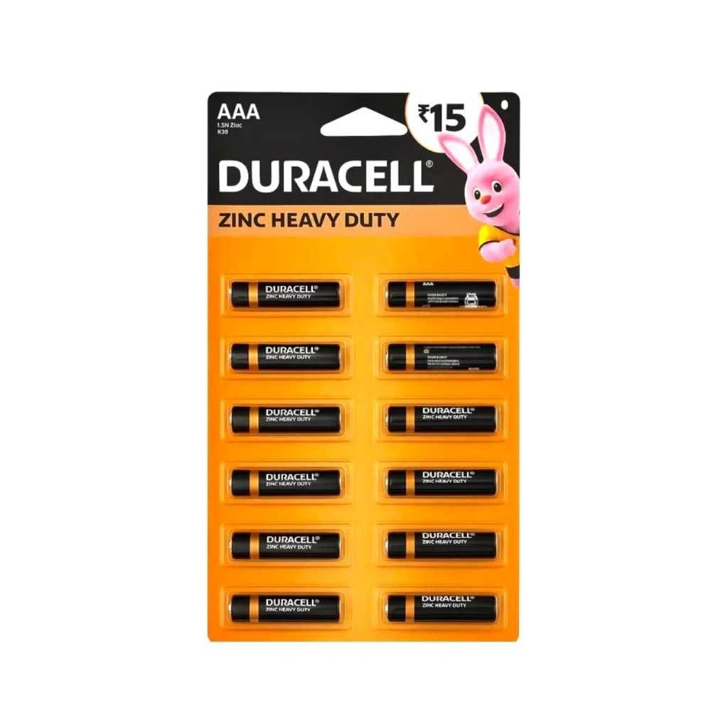 Duracell Zinc Heavy Duty Battery AAA (Pack of 48)