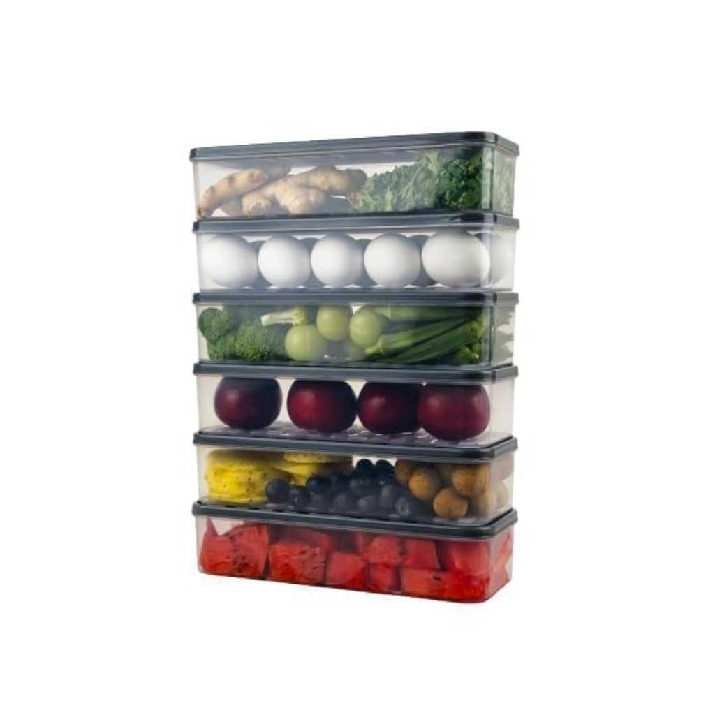 SATVIKAYA Air Tight Plastic Storage Containers Set for Kitchen & Pantry Organizers