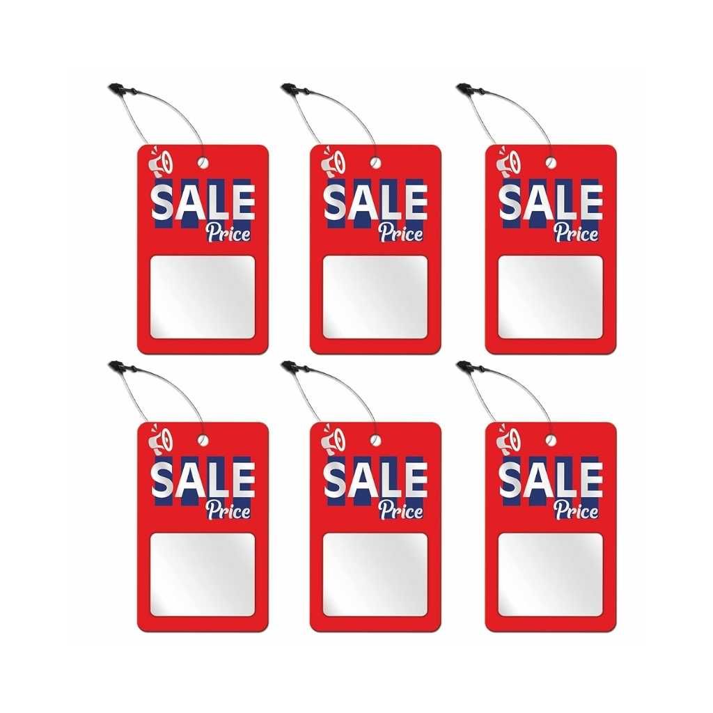DEEPTAGS Paper Sales Tags Labels with Black Loop Pins