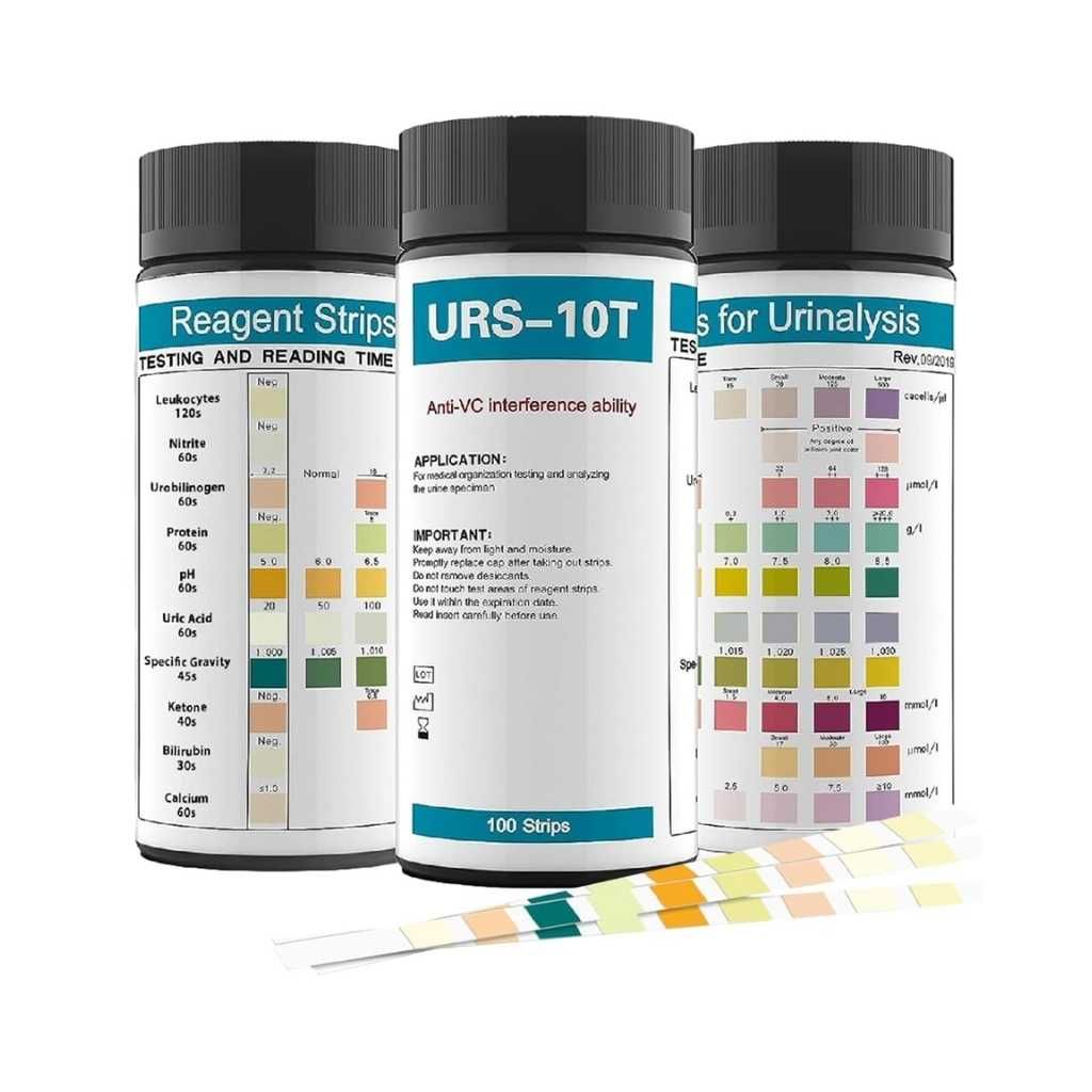 HANNEA® 100-Count Urinalysis Strips, 10-Parameter Urine Test Strips