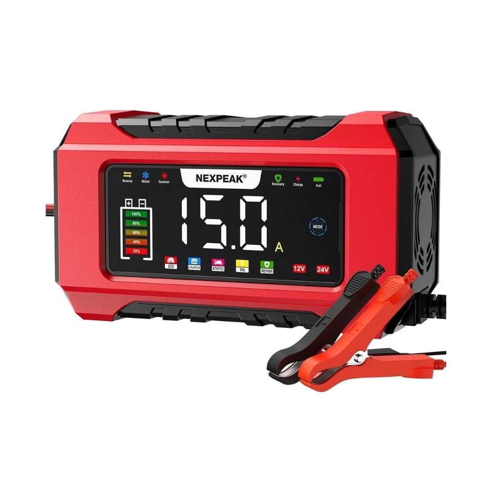 NEXPEAK NC215 15-Amp Smart Battery Charger