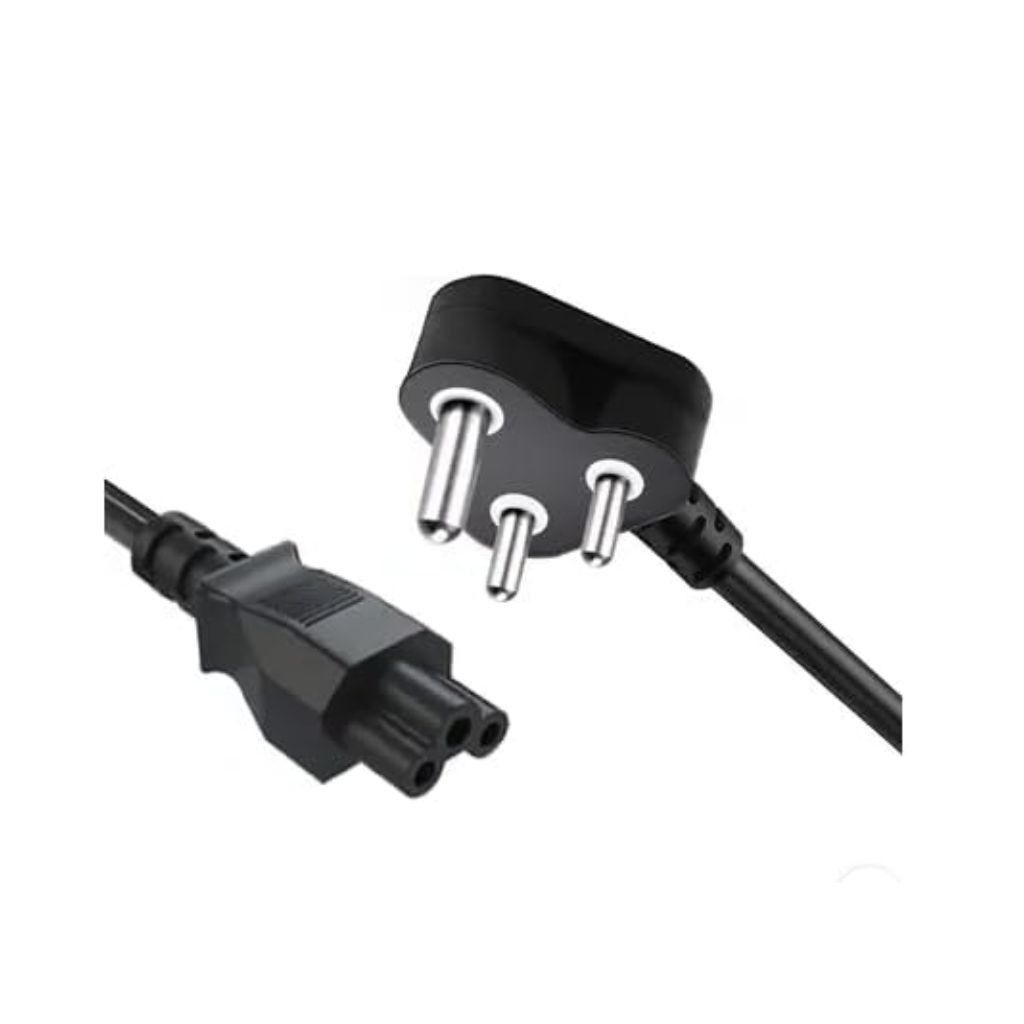1.5M 3 Pin Laptop Power Cord with Indian Plug