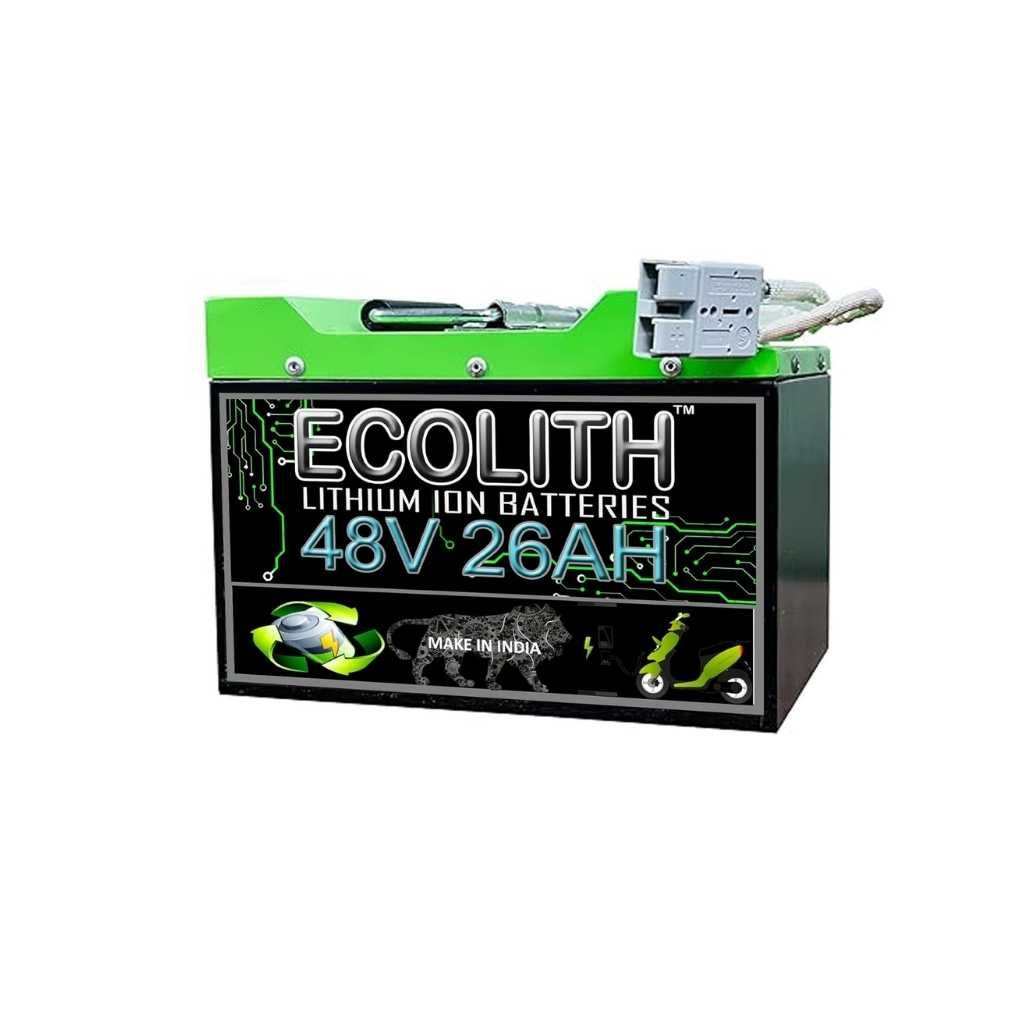 48V 26Ah Rechargeable Lithium-ion Battery with Inbuilt BMS for Electric Vehicles