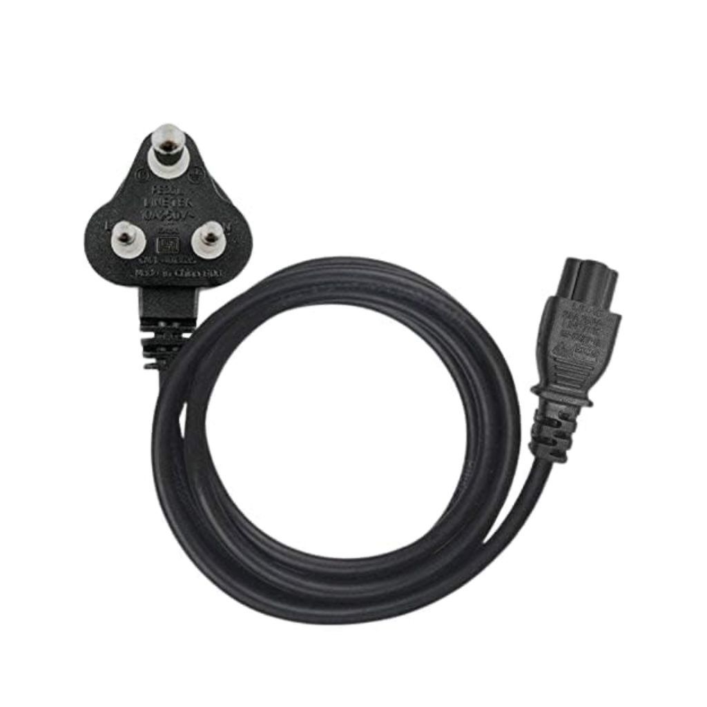 Swiztek 1.5M 3 Pin Laptop Power Cord with Indian Plug