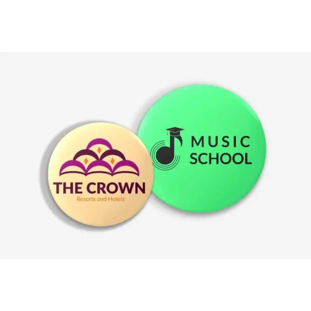 Custom Button Badges – Round Shape glossy