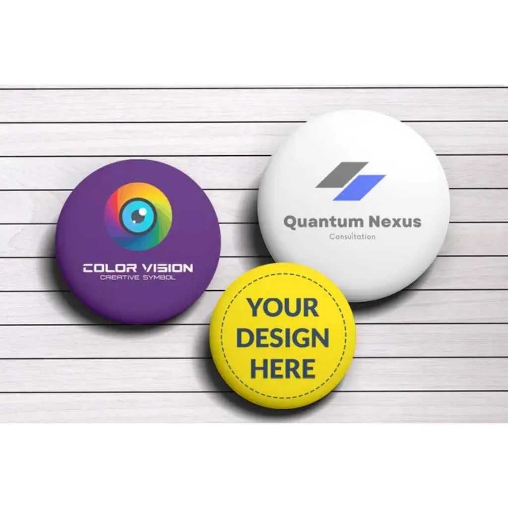 Bulk Button Badges – Round Shape glossy