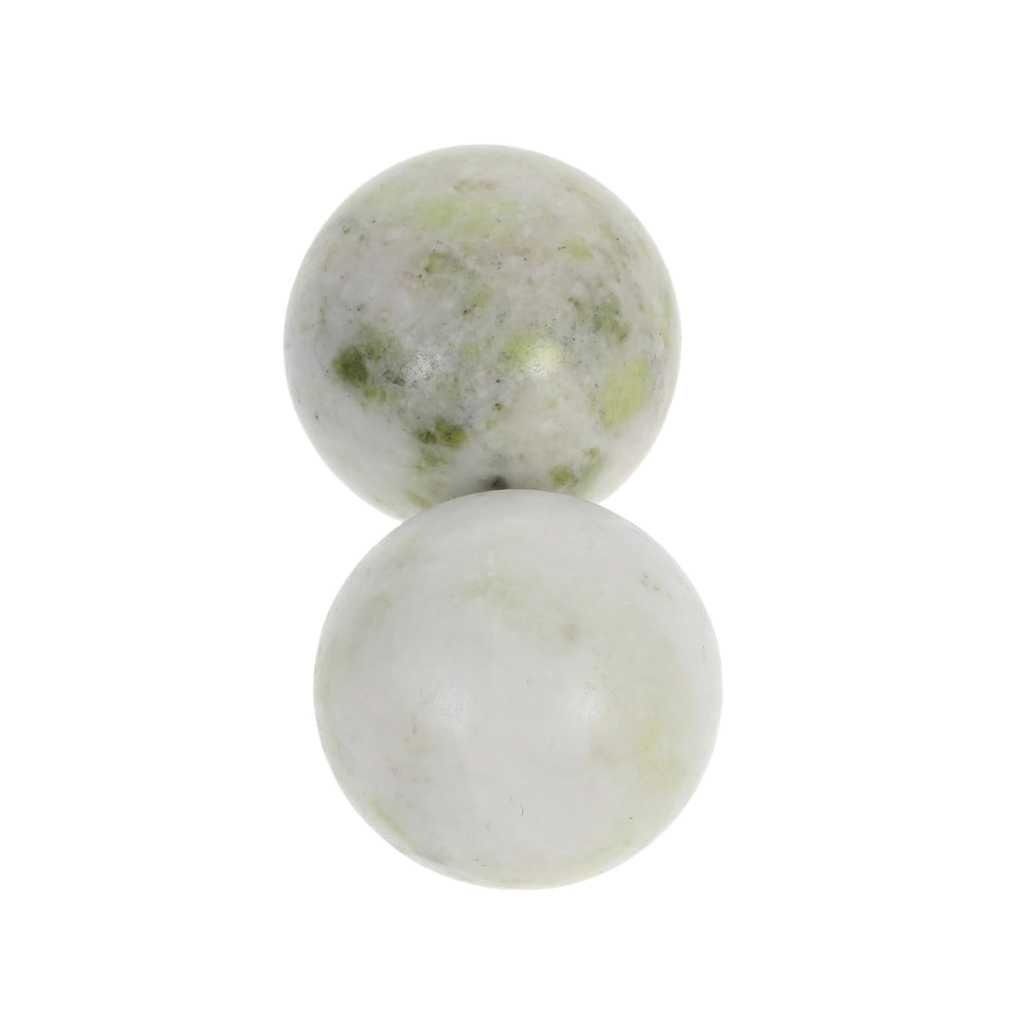 NOLITOY 2pcs Jade Baoding Balls Hand Exercisers with Storage Box