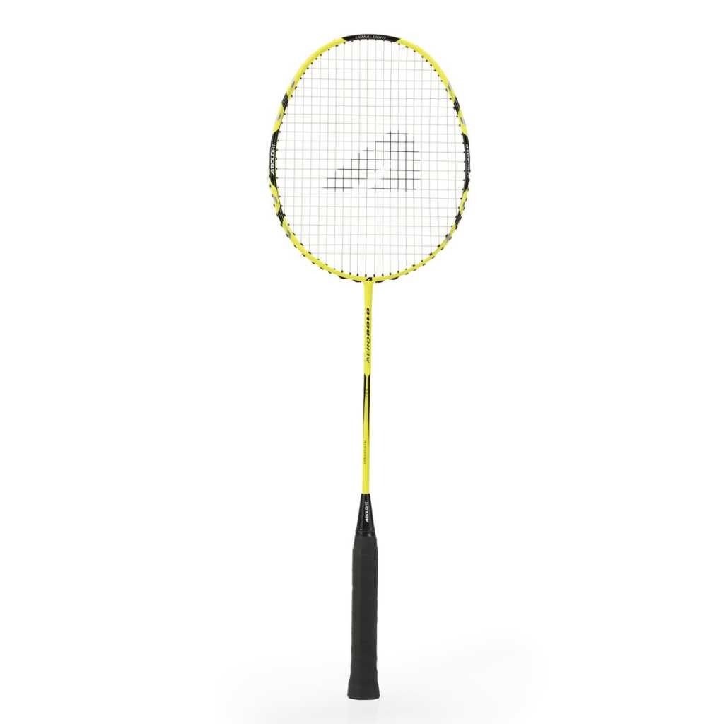 Boldfit AeroBold Badminton Rackets for Beginners, Adults Graphite Shaft Shuttle Bat with Full Cover Bag Lightweight Racquet – Yellow (Pack of 1)