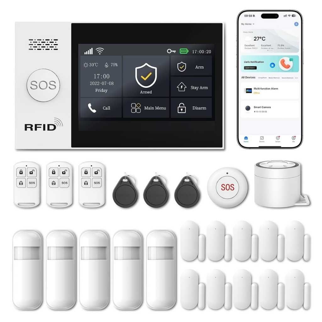 LWOHSI 24-Piece Wireless Home Security System