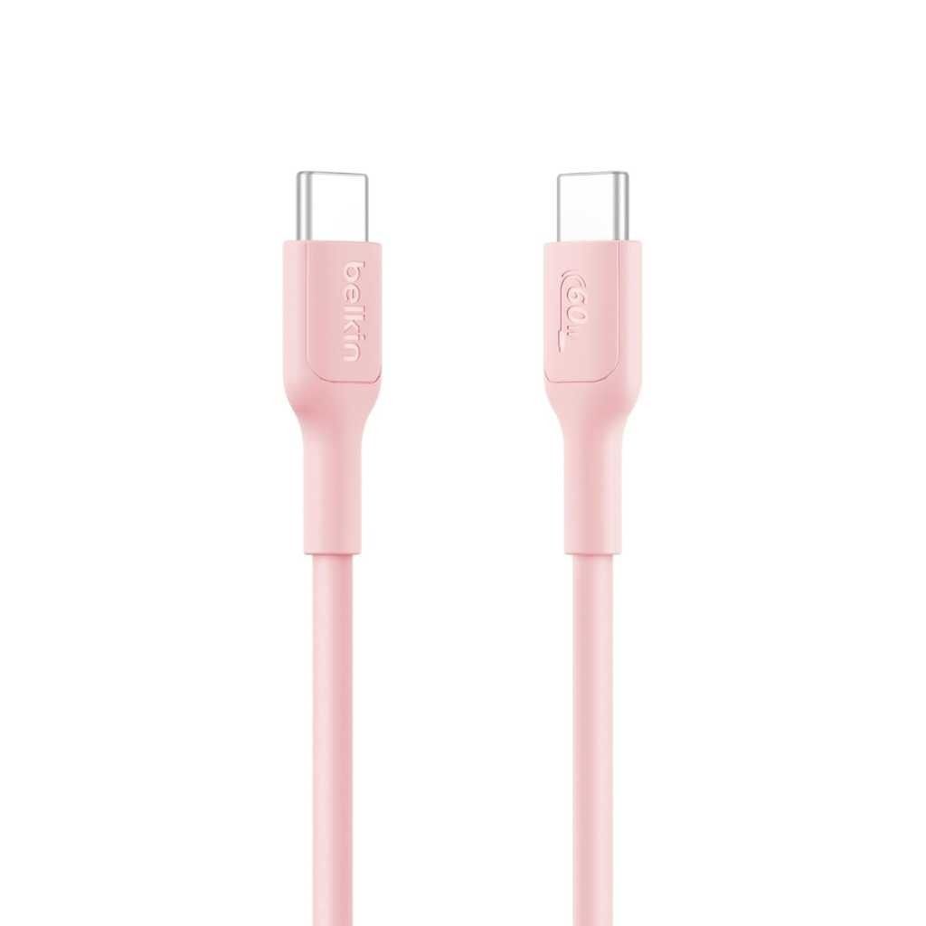 Belkin Apple Certified USB-C to USB-C Cable 1 Meter, 60W Fast Charging Cable (Pink)