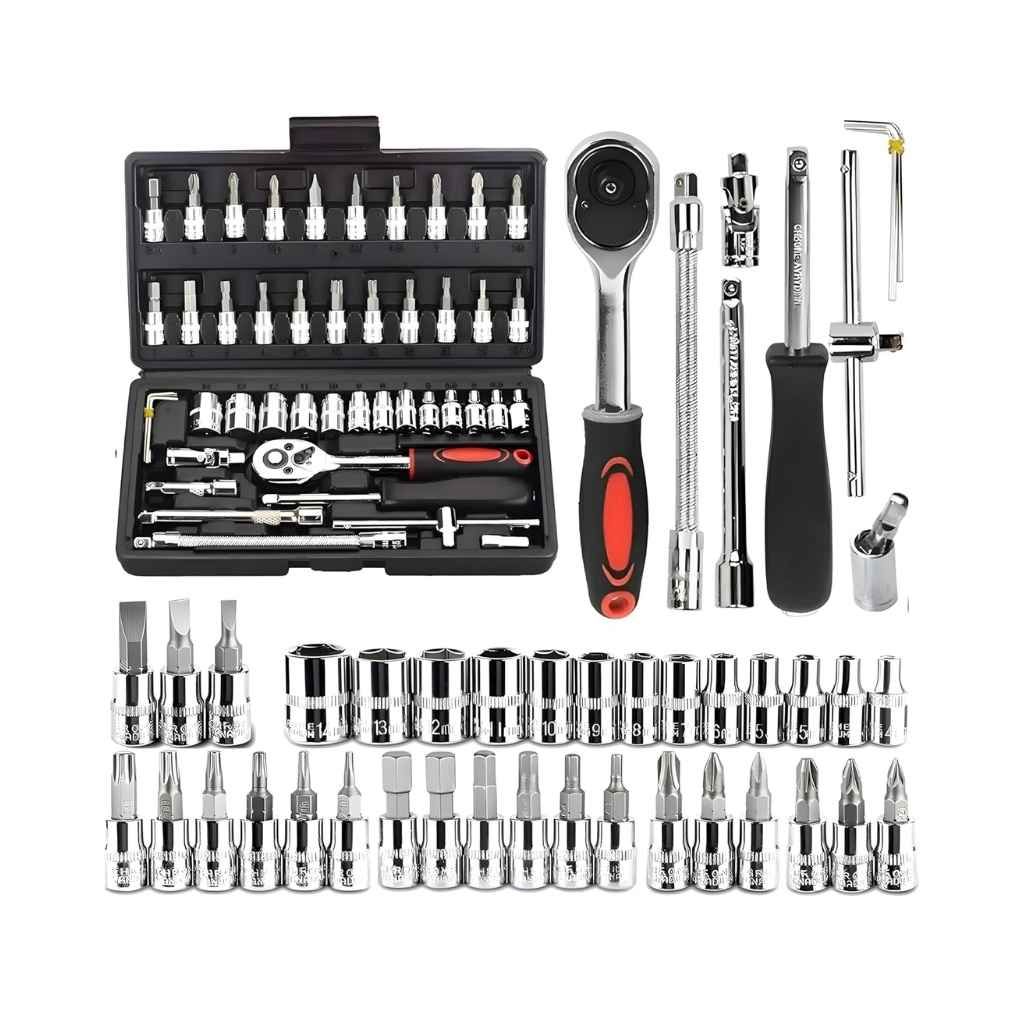 VERAT 46 in 1 Multi-Purpose Tool Kit Precision Socket & Screwdriver Set