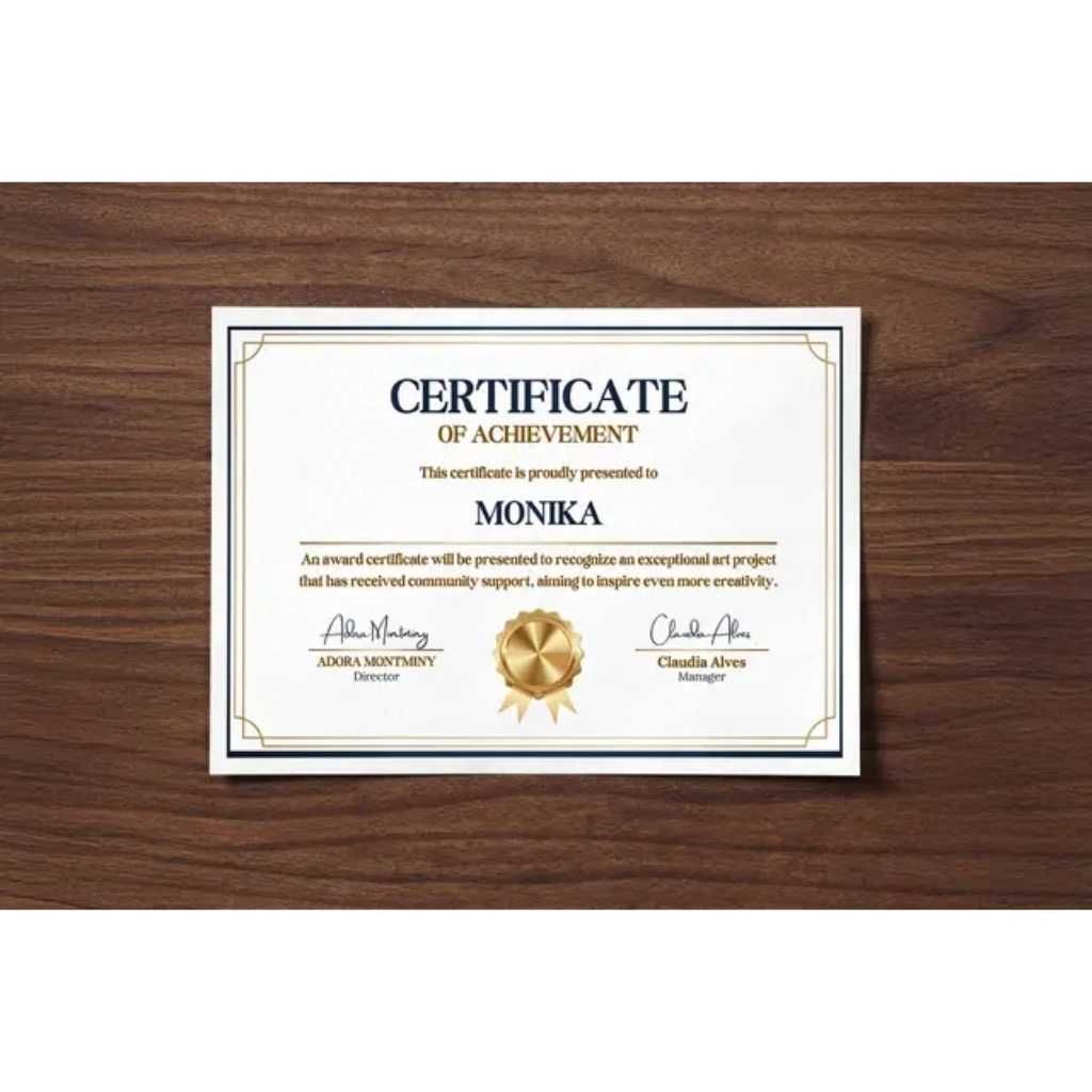 Standard Paper Certificates