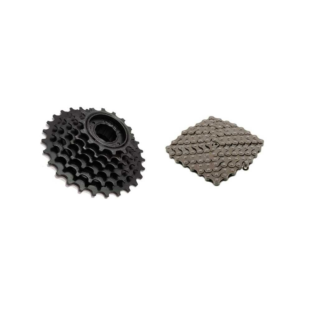 Shrenik 6 Speed Freewheel & Chain Set