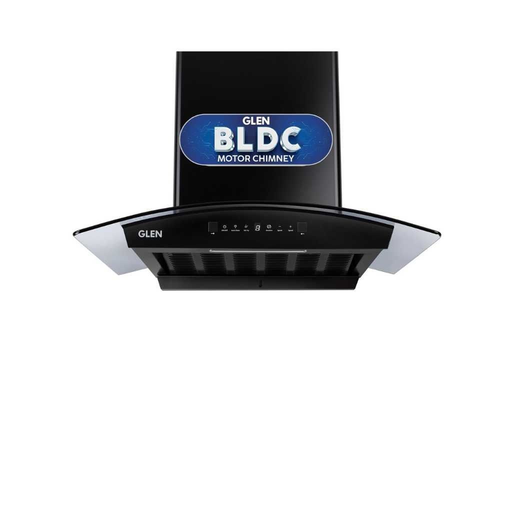 Glen 60cm 1500 m³/hr BLDC Filterless Thermal Autoclean Kitchen Chimney, Curved Glass