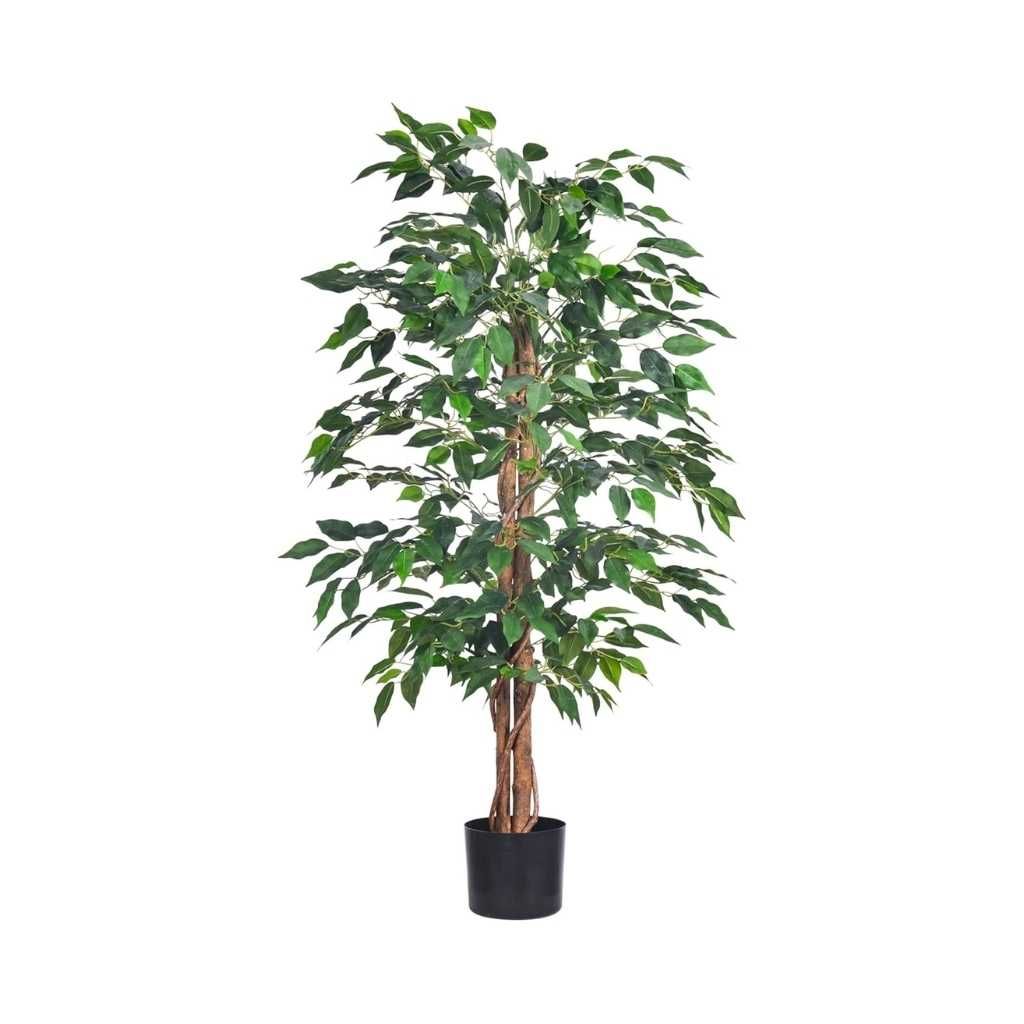 VRB Dec Artificial Ficus Plant with Pot – 5 FT Faux Indoor Plant