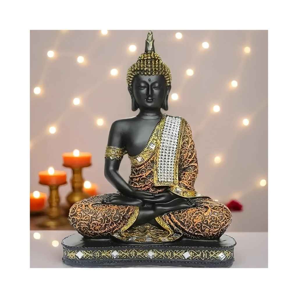 Global Grabbers Limited Edition Meditating Sitting Buddha Idol Statue